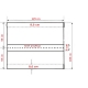 Podkład, siedzisko huśtawki ogrodowej 125x106 cm - wzór B - kolor szary