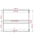 Podkład, siedzisko huśtawki ogrodowej 136x102 cm - wzór B - kolor szary