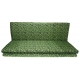 Poduszka na huśtawkę ogrodową 120 x 110 cm, 1 częściowa, wzór zielone esy