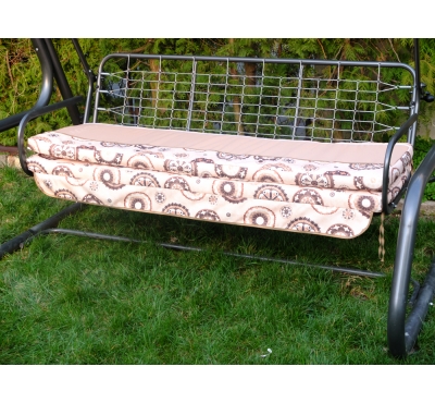 Poduszka na huśtawkę ogrodową 170 x 105 cm, 1-częściowa, beżowa koła