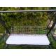 Poduszka na huśtawkę ogrodową 160 x 110 cm, 1-częściowa, szare romby