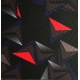 Poduszka na huśtawkę ogrodową 180 x 100 cm, 1 częściowa, wzór czerwone trójkąty